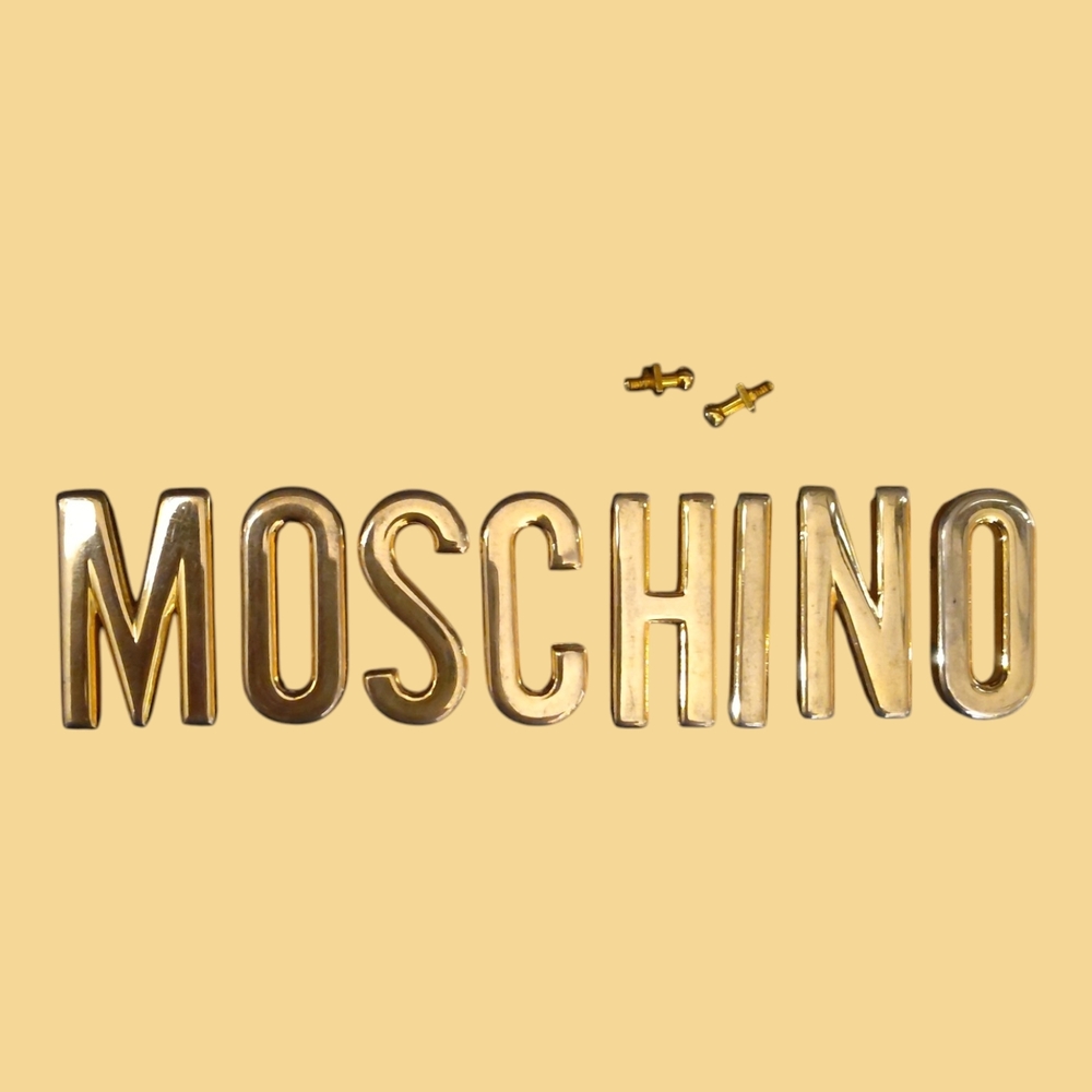 Moschino Shiny Gold Lettering